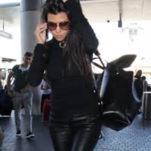 Mansur Gavriel Black leather Backpack - From Kardashian Kloset, Owned by Kourt main image 5